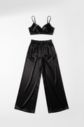 Satin Bralette – Black